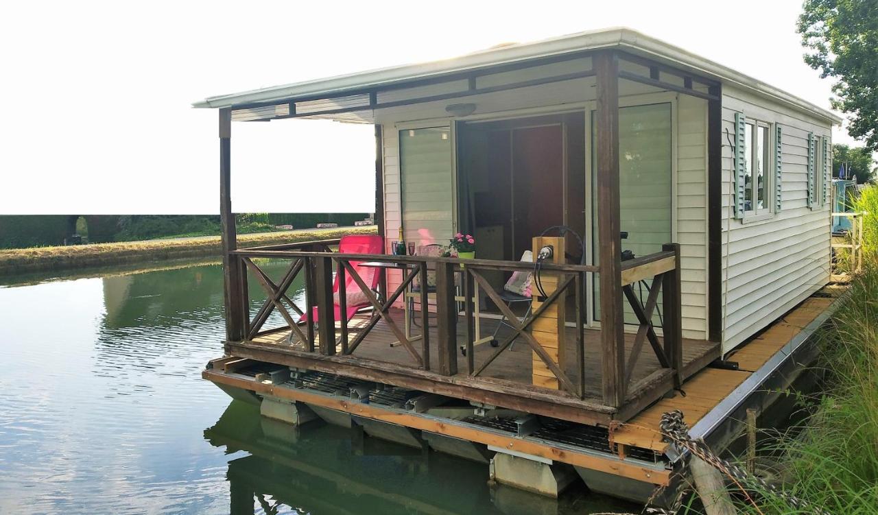 Cottage Flottant Saint Jean De Losne Option Jacuzzi מראה חיצוני תמונה